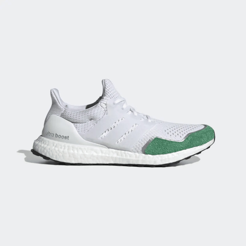 Ultra boost white store and green